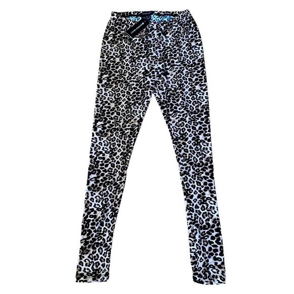 Streetwear Society Leopard Cheetah Print Leggings Sz Large NWT - Picture 2 of 4